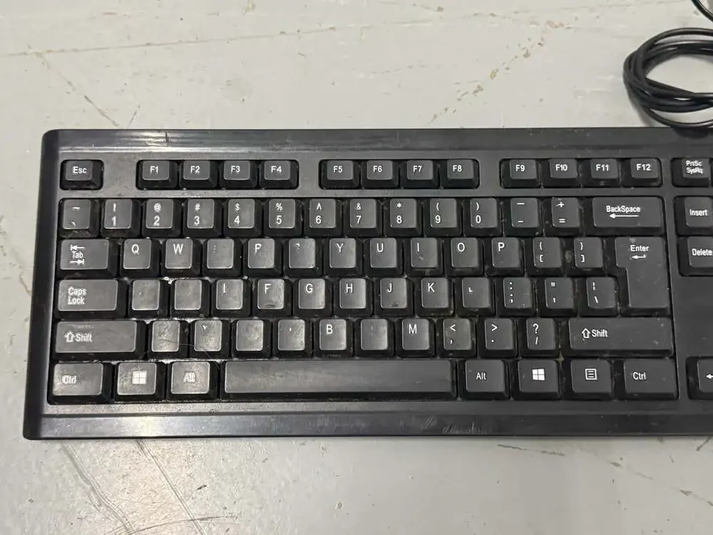 HP KM10 Wired USB Keyboard and Mouse Combo Model KM10 Black